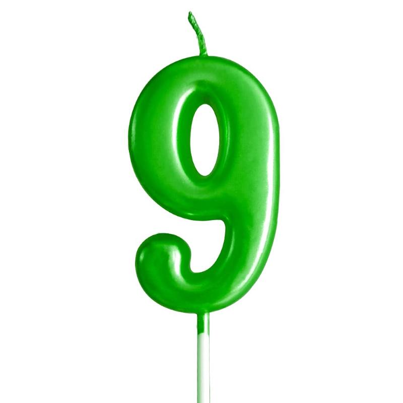 Wilton Vela De Cumpleaños Verde 9 - Farmacias Arrocha