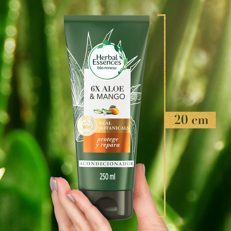 Acondicionador Herbal Essences Bio:renew 6x Aloe & Mango Protege & Repara 250 ml - Farmacias Arrocha