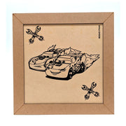 Fun Craft Cuadro De Madera Para Pintar Cars - Farmacias Arrocha