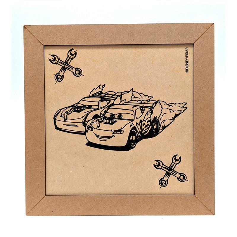 Fun Craft Cuadro De Madera Para Pintar Cars - Farmacias Arrocha