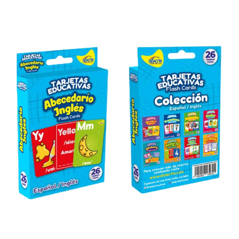 Didactin Flash Cards Abc En Ingles 26 - Farmacias Arrocha