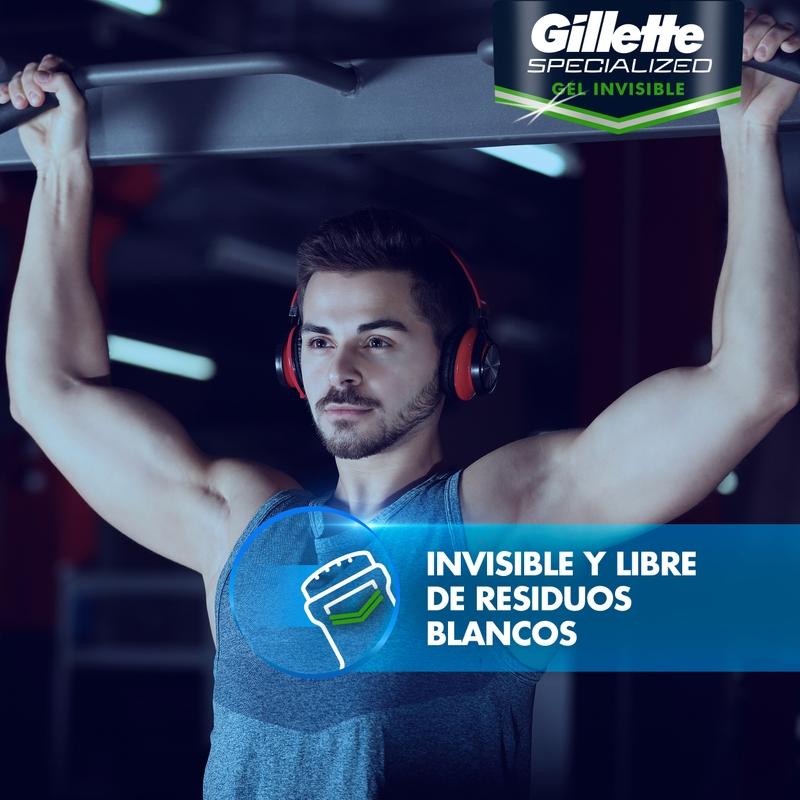 Gel Invisible Antitranspirante Gillette Specialized Power Rush 82 g - Farmacias Arrocha