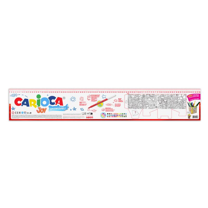 Carioca Joy Fiber Pen Metrobox 100Pcs - Farmacias Arrocha