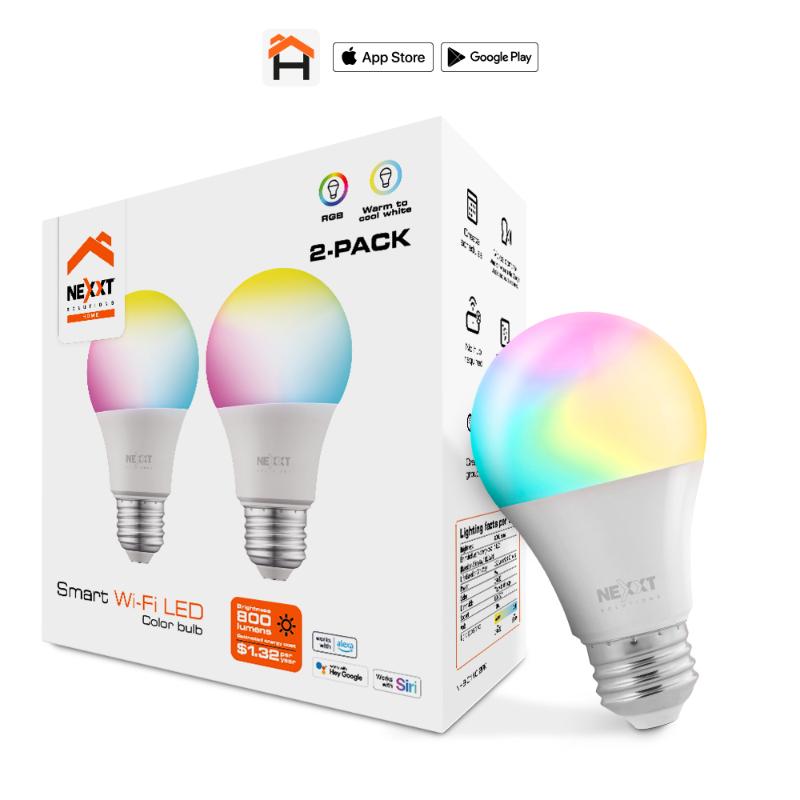 Nexxt Nhb - C110 2Pk Smart Led Bulb Rgb - Farmacias Arrocha