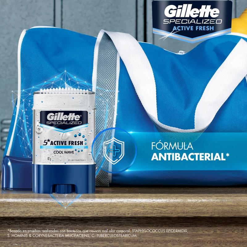 Gel Antitranspirante Gillette Specialized Cool Wave 82 g - Farmacias Arrocha