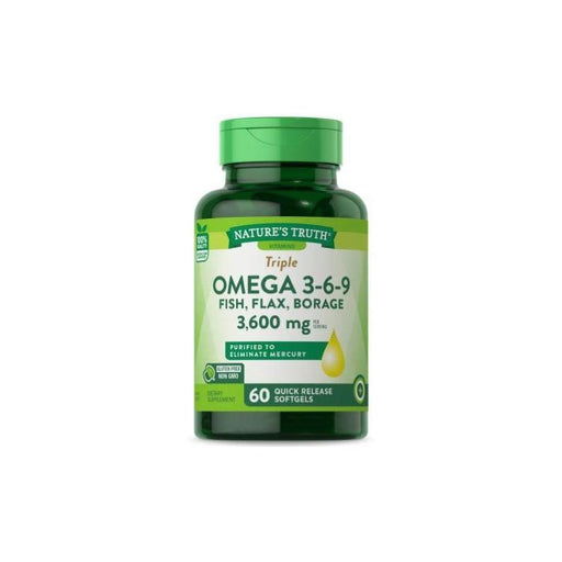 Nature'S Truth Triple Omega 3 - 6 - 9 60Soft - Farmacias Arrocha