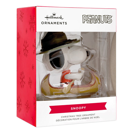 CAMP SNOOPY IN CANOE ORNAMENT - Farmacias Arrocha