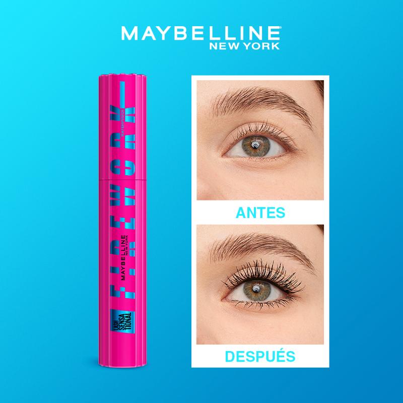 Máscara de pestañas Maybelline Lash Sensational Firework a prueba de agua - Farmacias Arrocha