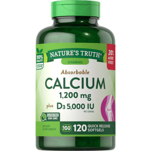 Nature'S Truth Calcio 1200 D3 120 Soft - Farmacias Arrocha