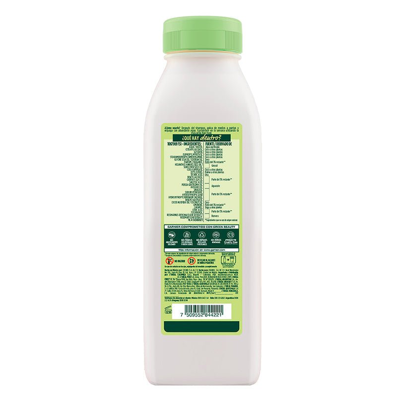 Garnier Fructis Hair Food Acondicionador de Nutrición Aguacate 300ML - Farmacias Arrocha