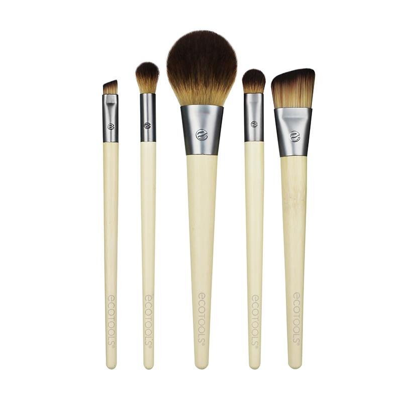 Ecotools Juego De Brochas De Maquillaje Para Sombra De Ojos, Base, Labial Y Corrector, Juego De 5 - Farmacias Arrocha