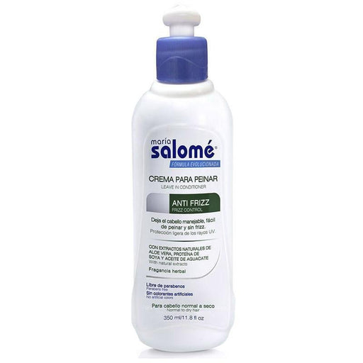 María Salomé Crema De Peinar Anti Frizz 350Ml - Farmacias Arrocha