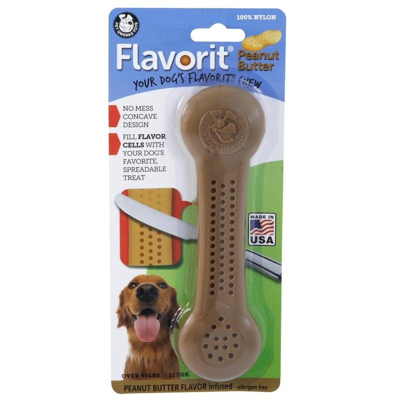 Pet Qwerks Toys Hueso De Nylon Con Sabor A Mantequilla De Maní X-Large - Farmacias Arrocha