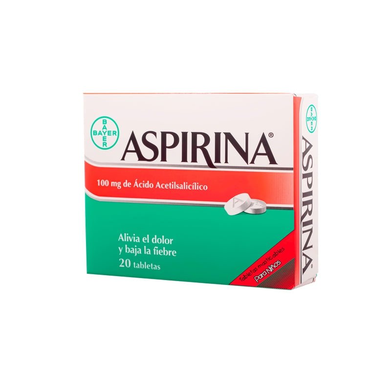 Aspirina Para Ni#Os 100Mg X 20 Tabletas - Farmacias Arrocha