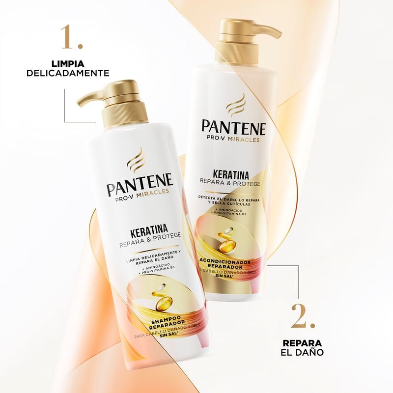 Shampoo Reparador Pantene Pro - v Miracles Keratina Repara Y Protege 510 ml - Farmacias Arrocha