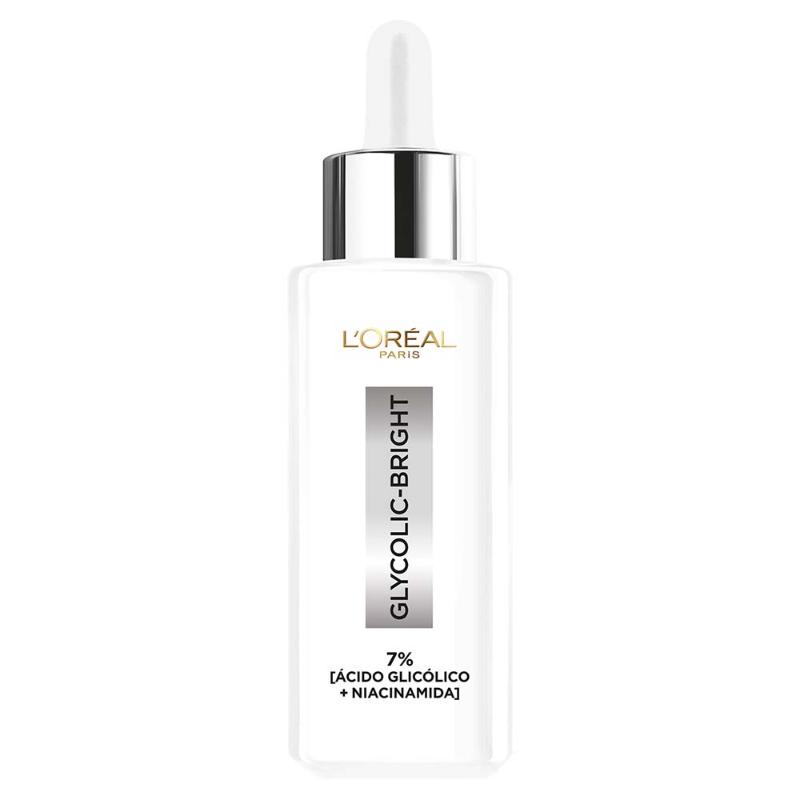 Sérum Facial L'Oréal Paris Glycolic Bright antimanchas Ácido Glicólico y Niacinamida 30 - Farmacias Arrocha