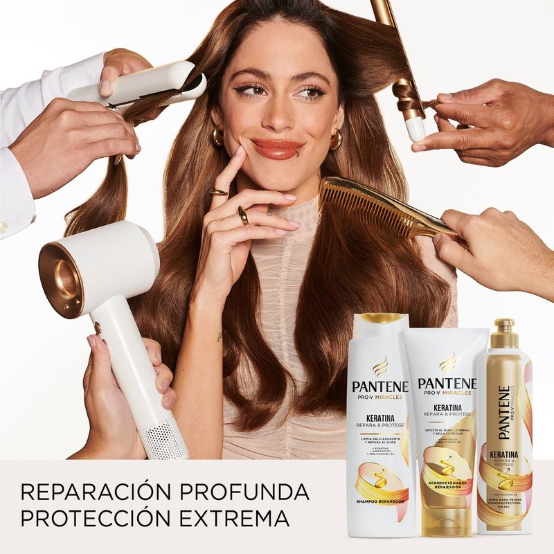 Shampoo Reparador Pantene Pro - v Miracles Keratina Repara Y Protege 300 ml - Farmacias Arrocha