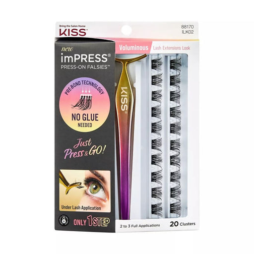 Kiss Set De Pestañas Postizas Impress Voluminous - Farmacias Arrocha