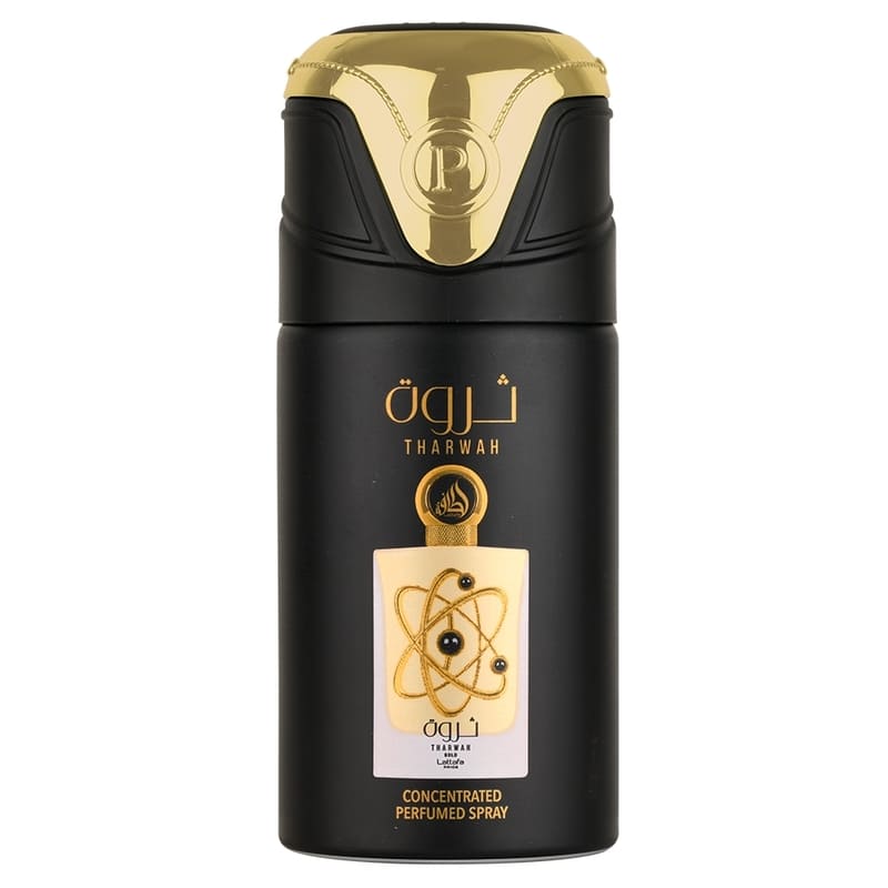 Lattafa Body Spray Tharwah Gold 250Ml - Farmacias Arrocha