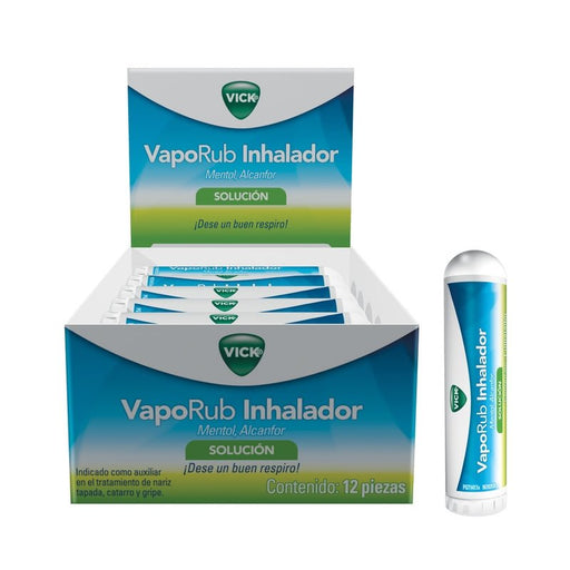 Inhalador Solución Vick Vaporub 12 Unidades - Farmacias Arrocha