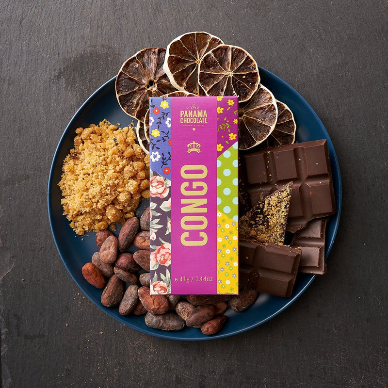 I Love Panama Chocolate CONGO Chocolate Oscuro 56% Con Limon Y Raspadura 100g - Farmacias Arrocha