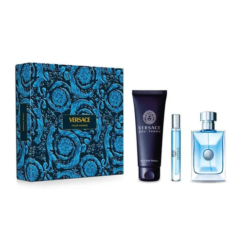 Versace set Pour Homme Edt 100 Ml + 10 Ml + Shampoo - Farmacias Arrocha