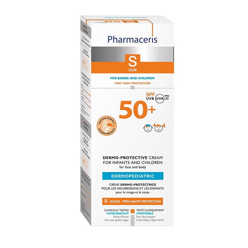 Pharmaceris S Dermopediatric Crema dermo - protectora SPF 50 + cara y cuerpo para bebés y niños 125 ml - Farmacias Arrocha