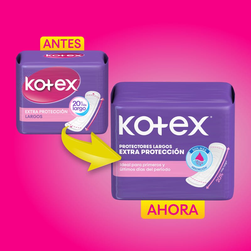 Protectores Diarios Kotex Largos 15U - Farmacias Arrocha
