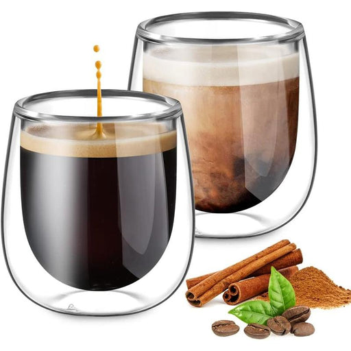Set De 2 Vasos De Doble Cristal Para Bebidas Calientes 80Ml - Farmacias Arrocha