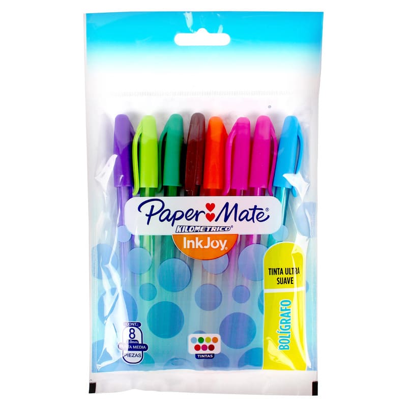 Paper Mate Bp 100 Surt Bolsa 8Und - Farmacias Arrocha