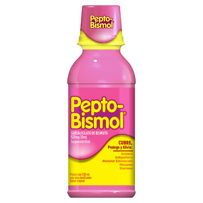 Pepto - Bismol Suspensión Sabor Original 236 Ml - Alivio Para El Malestar Estomacal - Farmacias Arrocha