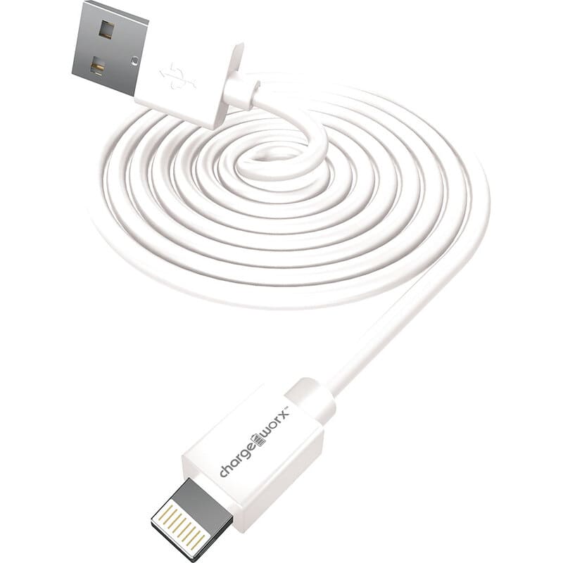 Chargeworx Cable Lightning 6Ft Blanco - Farmacias Arrocha