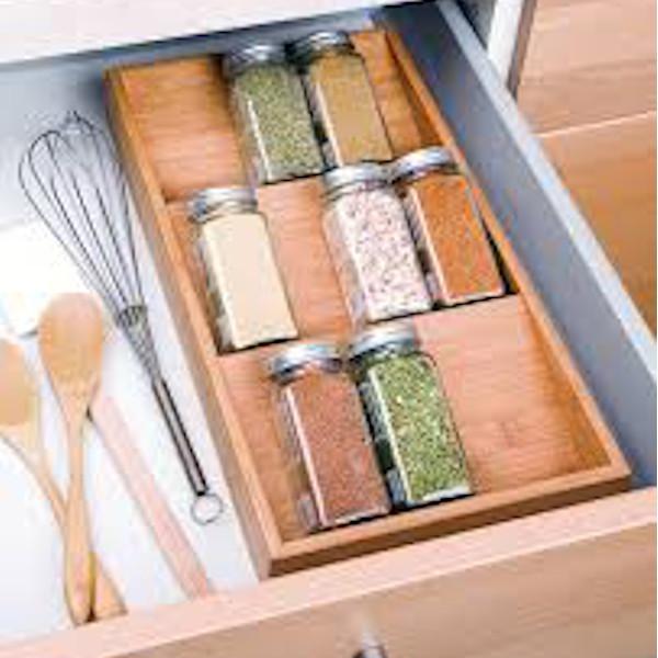 Seville Classics Bamboo Spice Rack Cabinet - Farmacias Arrocha