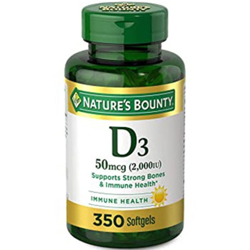 Nature's Bounty Vitamina D3 2000 IU 300 SoftGels - Farmacias Arrocha