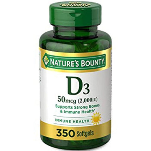 Nature's Bounty Vitamina D3 2000 IU 300 SoftGels - Farmacias Arrocha