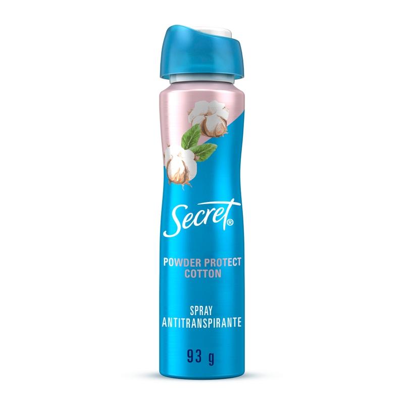 Spray Antitranspirante Secret Powder Protect Cotton Seco 93 g / 150 ml - Farmacias Arrocha