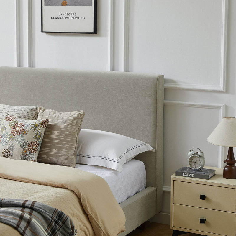 Cama con respaldar sólido Taupe - Farmacias Arrocha