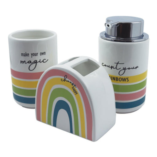 Laura Hill Set de Accesorios Para Baño Arcoiris - Farmacias Arrocha