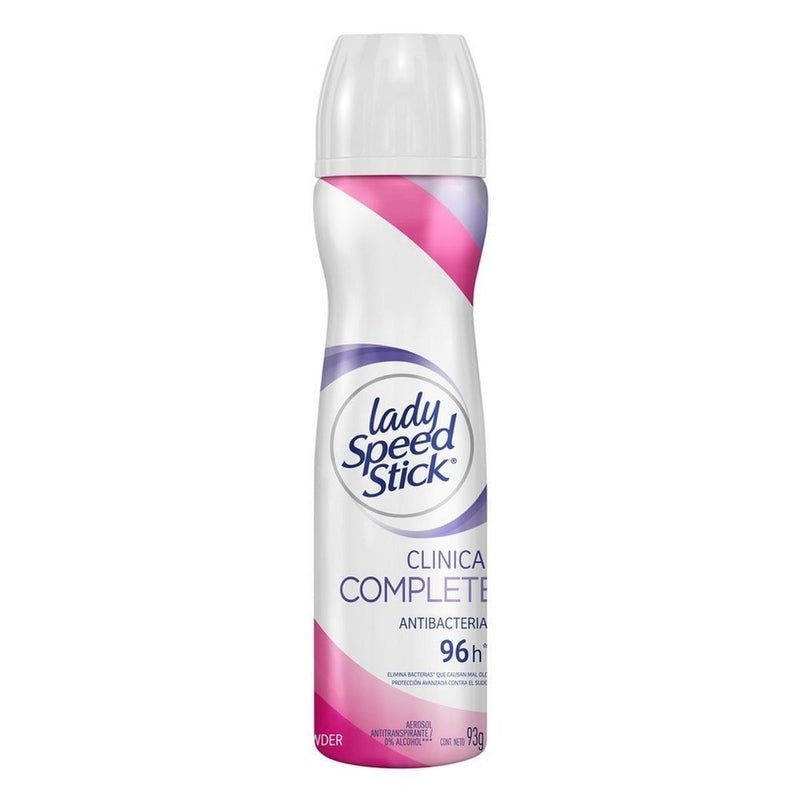 Desodorante Lady Speed Stick Clinical Complete Protection Powder Aerosol 93 g - Farmacias Arrocha