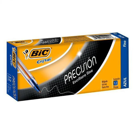 Bic Boligrafo Cristal Precision Plus 12 Azul - Farmacias Arrocha