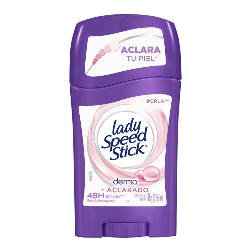 Desodorante Lady Speed Stick Derma + Aclarado Perla Barra 45 g - Farmacias Arrocha