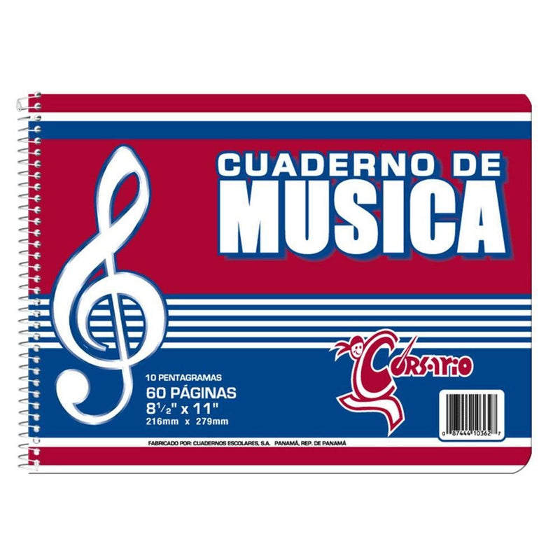 Corsario Libreta Espiral Musica Senc (40) - Farmacias Arrocha