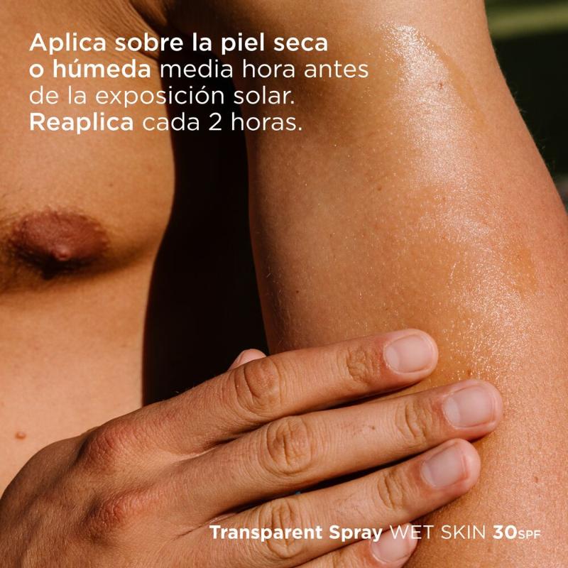 Isdin Fotoprotector Transparent Spray Wet Skin Spf50 250Ml - Protector Solar Corporal Para Niños - Farmacias Arrocha