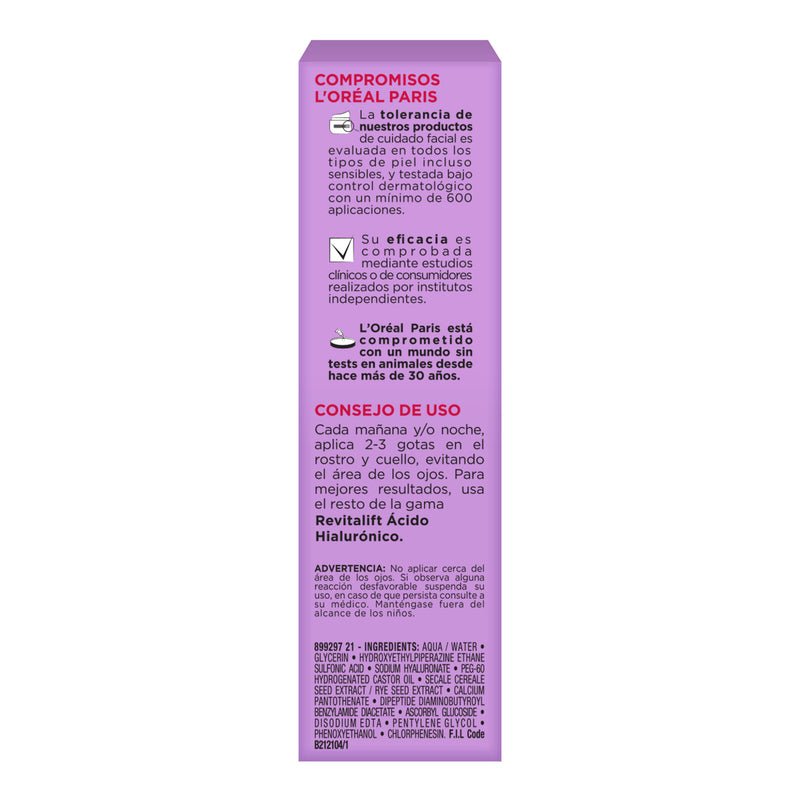 L’Oréal Paris Ácido Hialurónico Serum 30 ml - Farmacias Arrocha