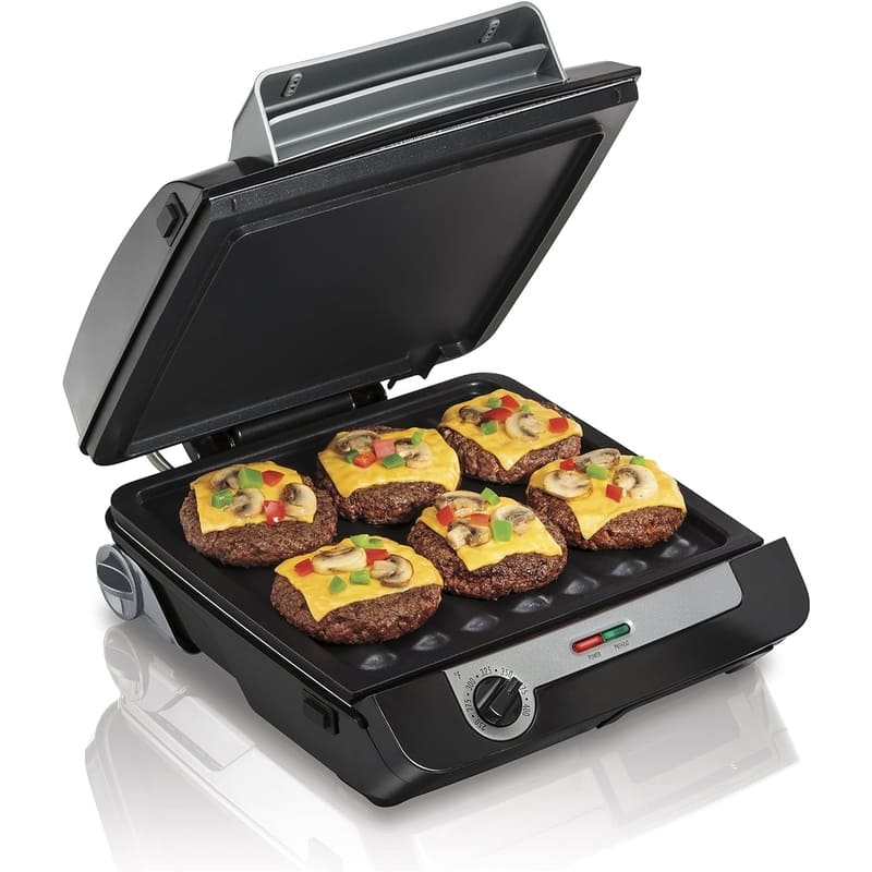 Hamilton Beach Combo de Parrilla Interior Y Plancha Eléctrica 4 en 1 - Farmacias Arrocha