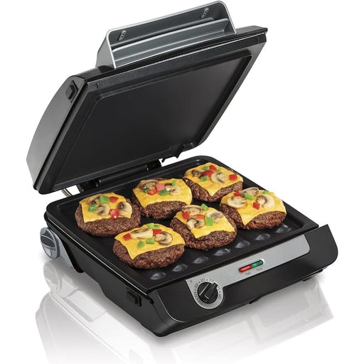 Hamilton Beach Combo de Parrilla Interior Y Plancha Eléctrica 4 en 1 - Farmacias Arrocha