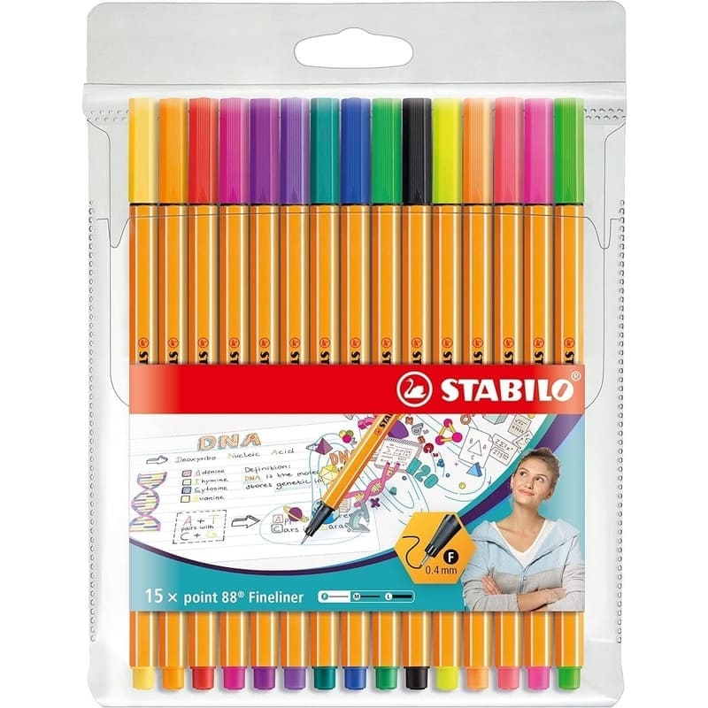Stabilo Point 88 0.4 Mm Fluor - Farmacias Arrocha