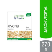 Bioland Jabón Avena En Barra 3Pack 270g - Farmacias Arrocha