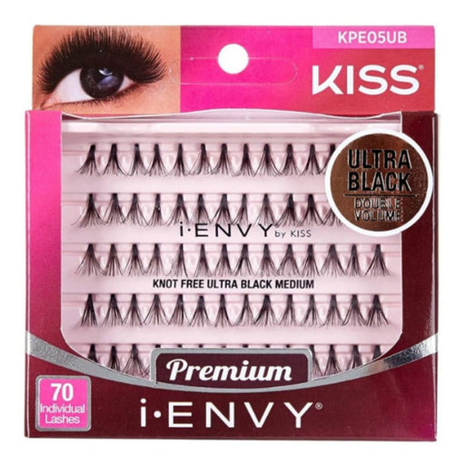 Kiss Pestañas Postiza Individual I - Envy Ultra Black 2X Volumen M - Farmacias Arrocha