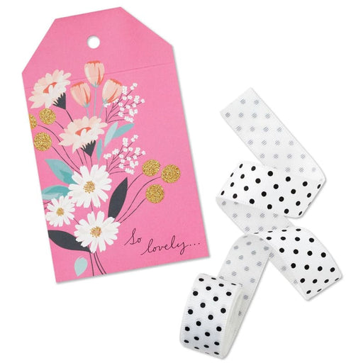 Hallmark Set Cinta Y Etiqueta De Regalo Diseño Floral Rosa - Farmacias Arrocha